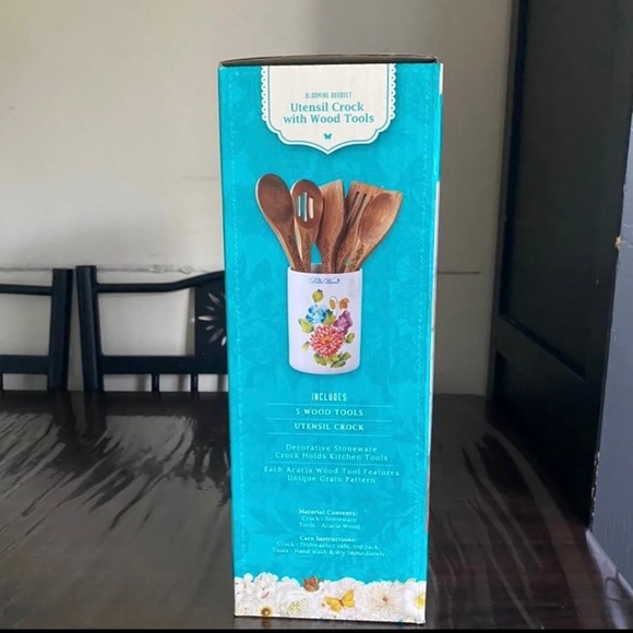 The Pioneer Woman Utensil holder and tools set , New - Picture 3 of 7